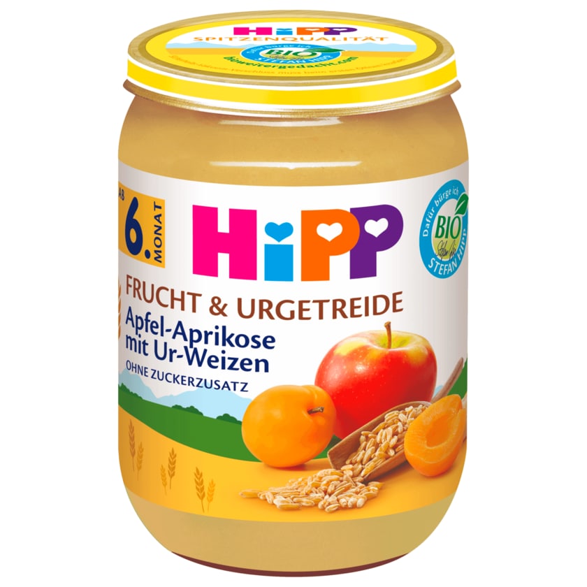 Hipp Apfel-Aprikose mit Ur-Weizen Bio 190g